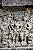 Prambanan - Ramayana reliefs of Shiva Temple. 